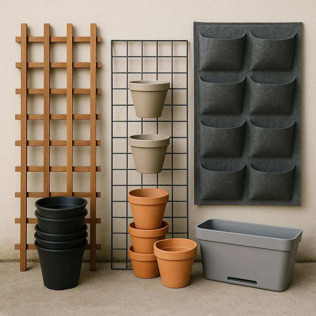 Materiais para jardins verticais
