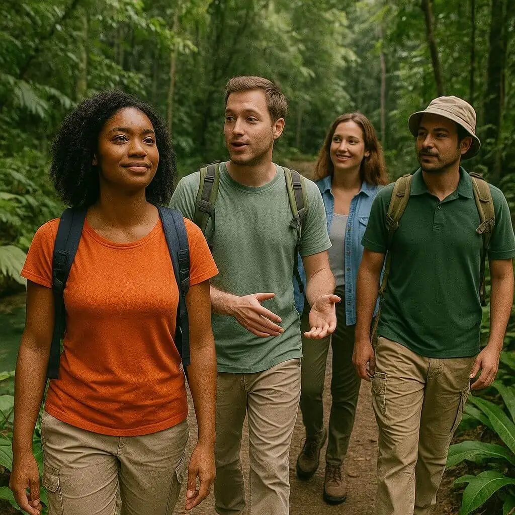 Turismo ecológico em grupo
