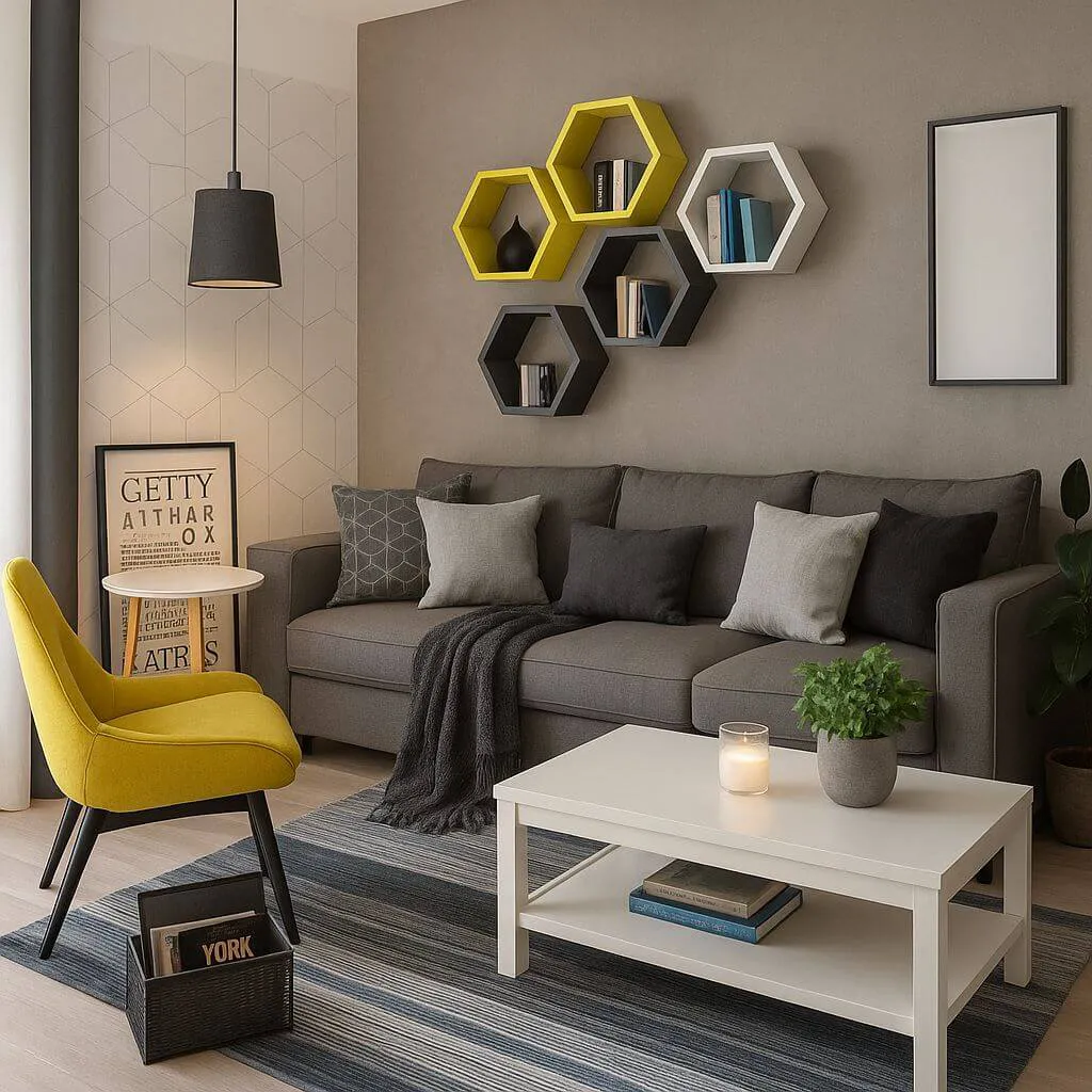 Acessórios para a decoração de casa compacta
