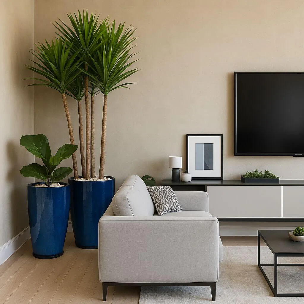 Decoração moderna com plantas
