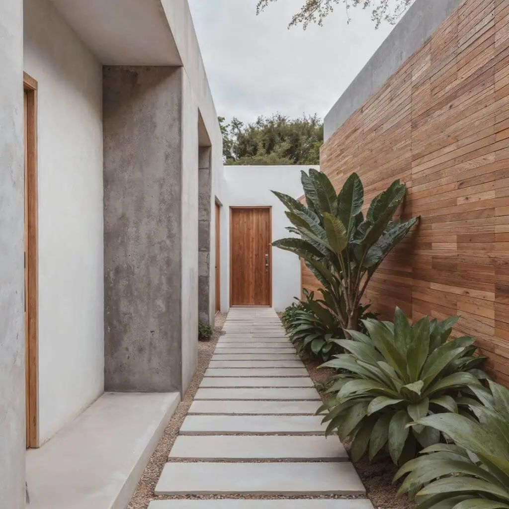 Piso externo da casa