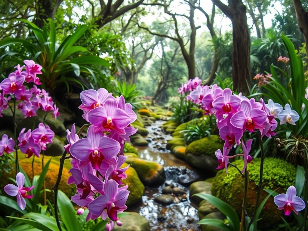 jardim de orquídeas sustentáveis jardim sustentáveis