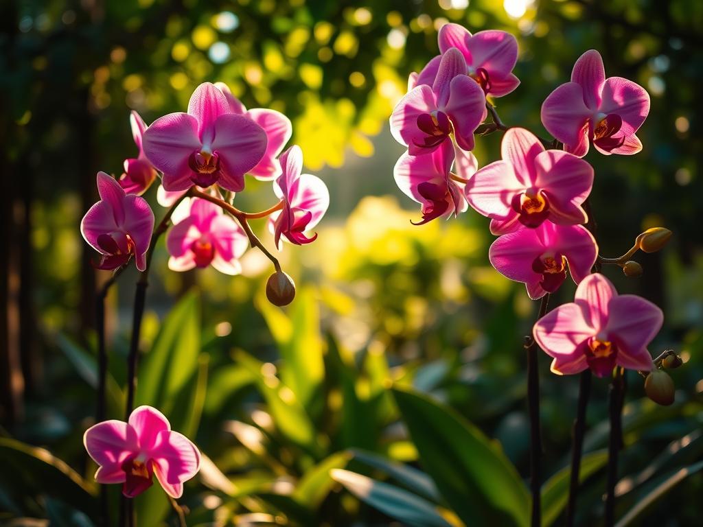 orquídeas iluminação orquídeas iluminação