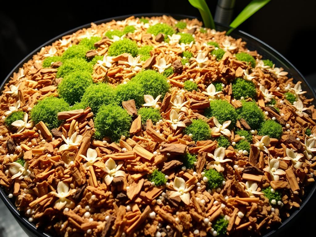 substrato para orquídeas Plantas no vaso