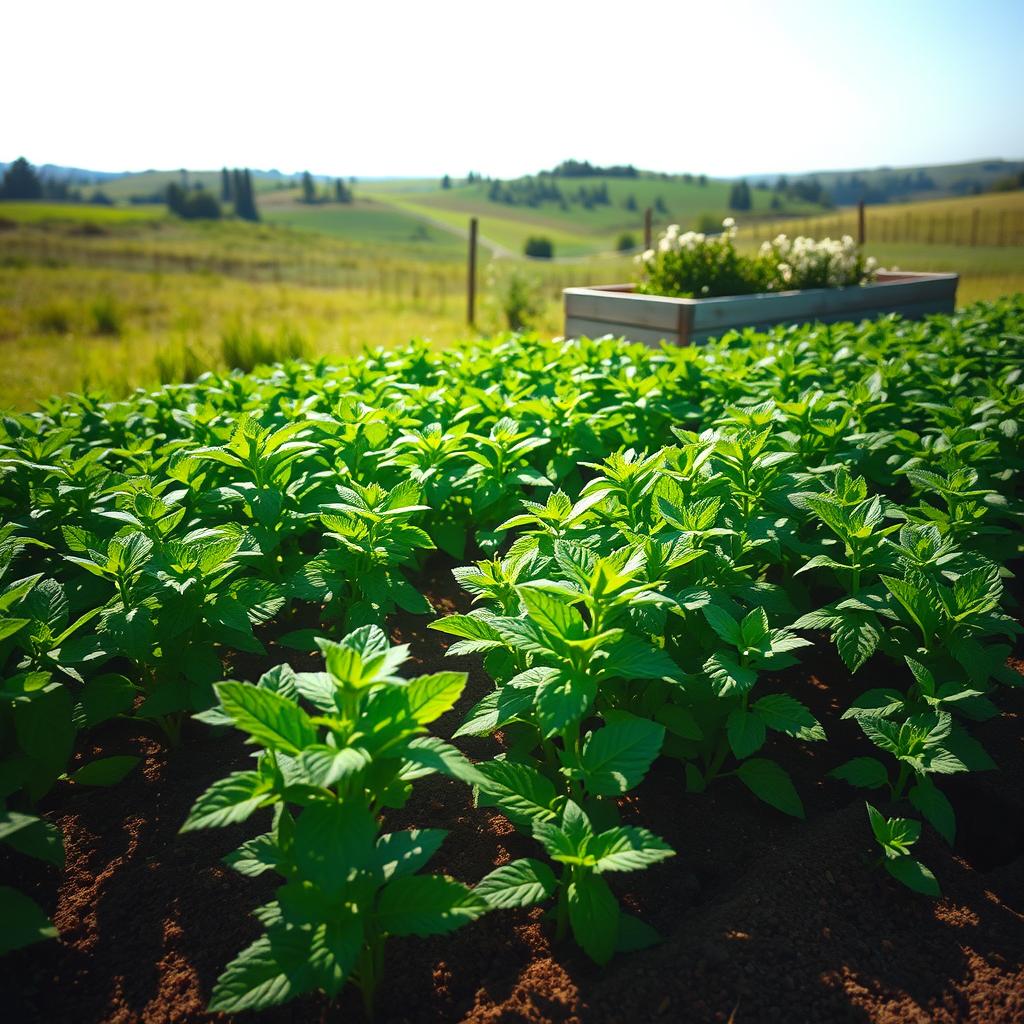 cultivo de hortelã orgânica cultivo de hortelã orgânica