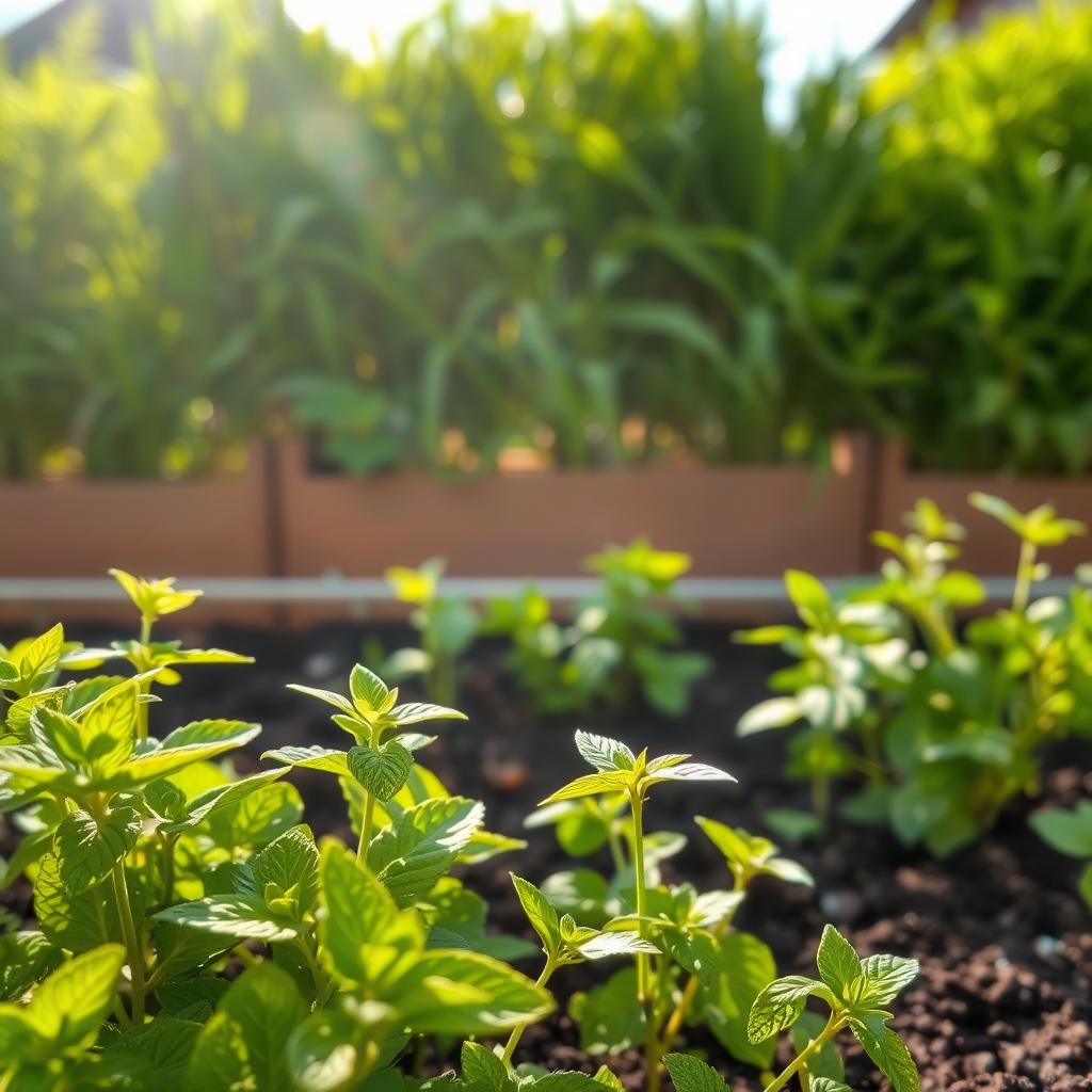 cultivo de hortelã orgânica cultivo da erva
