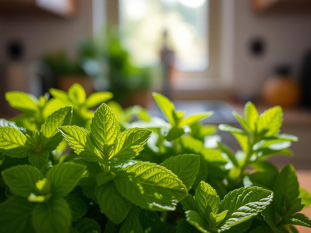 hortelã fresca planta em casa
