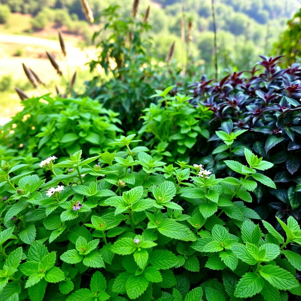 tipos de hortelã Variedades da planta